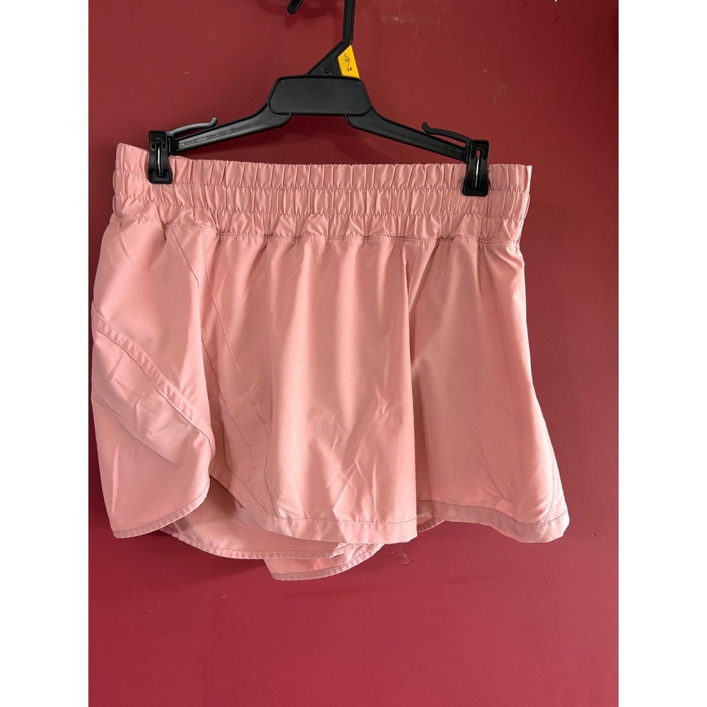 Lululemon Pace Connection Skirt Pink Athletic Skort Smocked Waistband